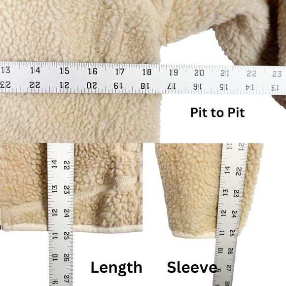 Patagonia Sherpa Fleece Full Zip Mesh Lined Outdoors Jacket Medium Lightweight - Picture 5 of 11